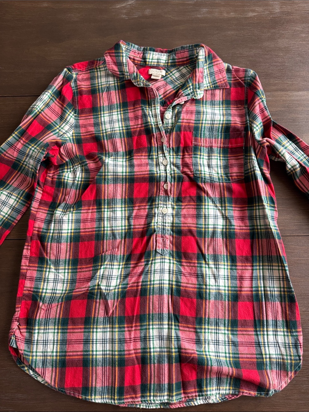 Plaid Button-Up Shirt